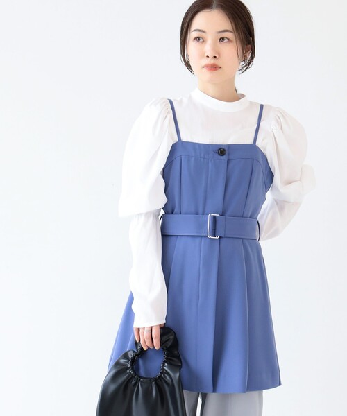 「Ray BEAMS」 キャミソールブラウス 1 ブラック レディース Ray BEAMS（レイビームス）の「Ray BEAMS / ベルテッド ビスチェ