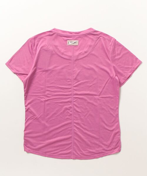 NIKE（ナイキ）の「ナイキ NIKE ナイキ ワン DF STD グラフィック S/S トップ（Tシャツ/カットソー・レディース・ブラック/スモークピンク・S/XL/M/L）」の4枚目の写真