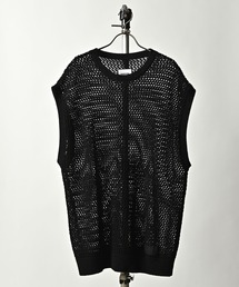 【ADAMPATEK/アダムパテック】mesh knit vest メッシュニットベスト