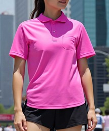 Printstar（プリントスター）の「【Printstar】mesh dry polo-shirts / メッシュドライポロシャツ UVカット ポケット付 吸水速乾 UVカット フィットネス ジム ヨガ 00330（ポロシャツ）」