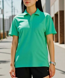 【Printstar】mesh dry polo-shirts / メッシュドライポロシャツ UVカット ポケット付 吸水速乾 UVカット フィットネス ジム ヨガ 00330