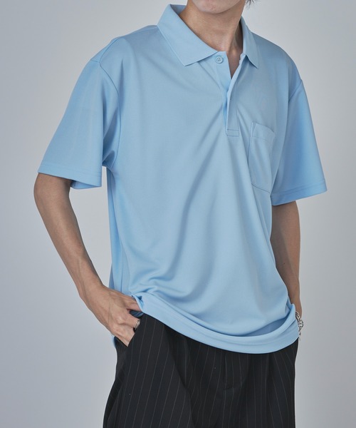 Printstar（プリントスター）の「【Printstar】mesh dry polo-shirts / メッシュドライポロシャツ UVカット ポケット付 吸水速乾 UVカット フィットネス ジム ヨガ 00330（ポロシャツ・メンズ・ブラック/ネイビー/バーガンディー/ホワイト/ロイヤルブルー/パープル/レッド/ライトイエロー/杢グレー/ライトピンク/ライトブルー/オリーブ/ライトグレー/グリーン/ダークグレー/ライトパープル/オレンジ/ミント/ピンク/ライトグリーン/ライム/イエロー系その他2/ターコイズブルー/ダークオレンジ/フューシャピンク/ライトベージュ/ライトブラック・L/S/LL/M）」の13枚目の写真