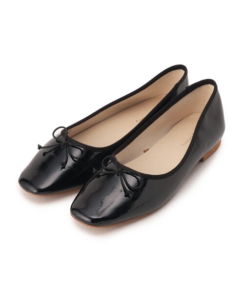 couture brooch（クチュールブローチ）の「カラーソフトバレエシューズ（パンプス・レディース・アイボリー/シルバー/ブラック・35/30/45）」の2枚目の写真