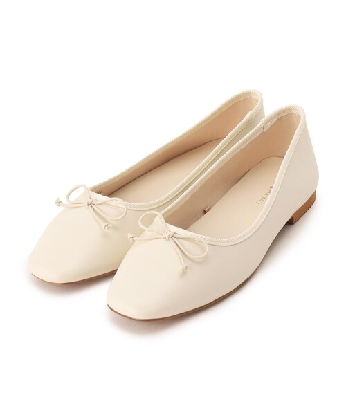 couture brooch（クチュールブローチ）の「カラーソフトバレエシューズ（パンプス・レディース・アイボリー/シルバー/ブラック・35/30/45）」の5枚目の写真