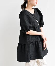 エンボスティアードチュニック