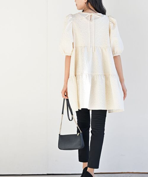 rps(アールピーエス)の「エンボスティアードチュニック(チュニック・レディース・ブラック/アイボリー・フリー)」の18枚目の写真