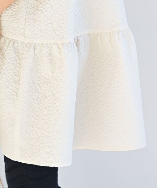 rps(アールピーエス)の「エンボスティアードチュニック(チュニック・レディース・ブラック/アイボリー・フリー)」の11枚目の写真