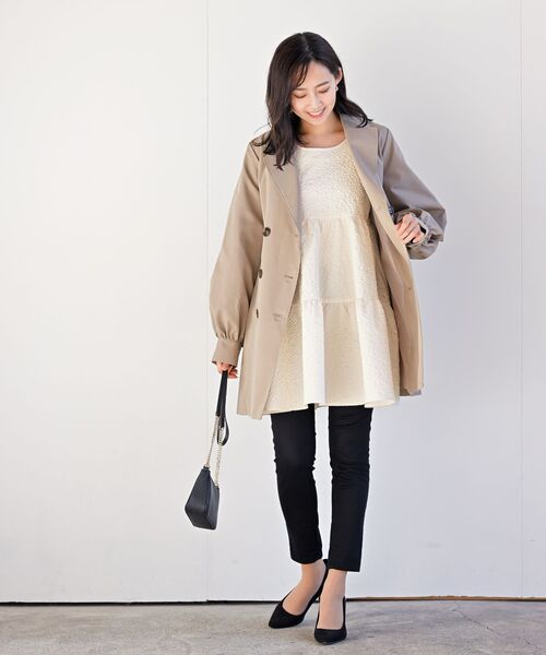 rps(アールピーエス)の「エンボスティアードチュニック(チュニック・レディース・ブラック/アイボリー・フリー)」の9枚目の写真