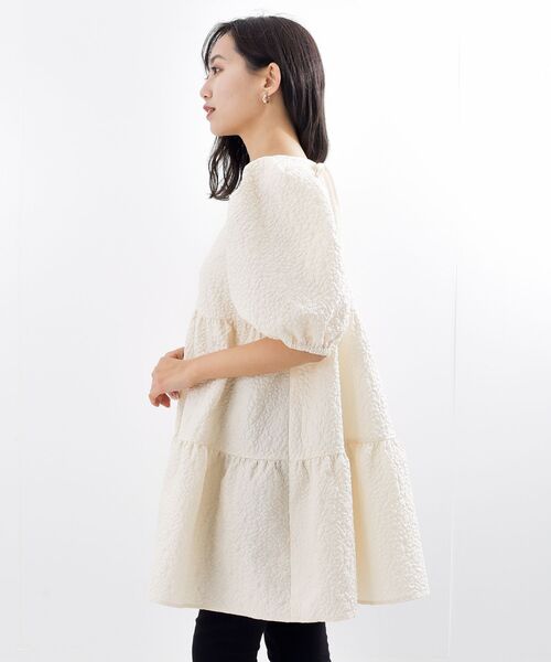 rps(アールピーエス)の「エンボスティアードチュニック(チュニック・レディース・ブラック/アイボリー・フリー)」の20枚目の写真