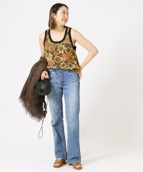 INSCRIRE（アンスクリア）の「《追加3》【INSCRIRE /アンスクリア】002 Flare Denim：デニム（デニムパンツ・レディース・サックスブルー・28/29/30/31）」の6枚目の写真