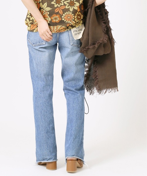 INSCRIRE（アンスクリア）の「《追加3》【INSCRIRE /アンスクリア】002 Flare Denim：デニム（デニムパンツ・レディース・サックスブルー・28/29/30/31）」の17枚目の写真