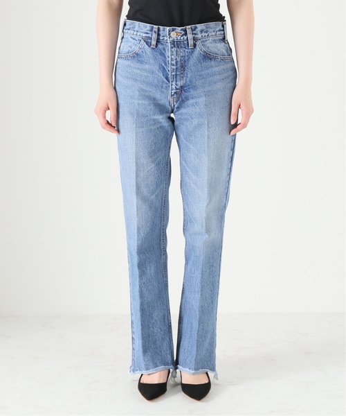 INSCRIRE（アンスクリア）の「《追加3》【INSCRIRE /アンスクリア】002 Flare Denim：デニム（デニムパンツ・レディース・サックスブルー・28/29/30/31）」の13枚目の写真