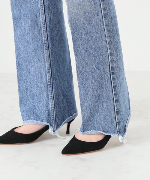 INSCRIRE（アンスクリア）の「《追加3》【INSCRIRE /アンスクリア】002 Flare Denim：デニム（デニムパンツ・レディース・サックスブルー・28/29/30/31）」の3枚目の写真