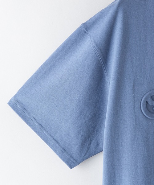 OUTDOOR PRODUCTS APPAREL(アウトドアプロダクツアパレル)の「エンボスロゴ 同色プリント ルーズシルエット ビッグシルエット Tシャツ(Tシャツ/カットソー・メンズ・ブルー系その他/ダークグリーン/ホワイト/カーキ/ワイン/ブラック/ベージュ/パープル・MEDIUM/X-LARGE/LARGE)」の19枚目の写真