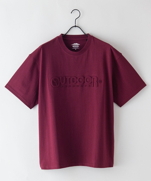 OUTDOOR PRODUCTS APPAREL(アウトドアプロダクツアパレル)の「エンボスロゴ 同色プリント ルーズシルエット ビッグシルエット Tシャツ(Tシャツ/カットソー・メンズ・ブルー系その他/ダークグリーン/ホワイト/カーキ/ワイン/ブラック/ベージュ/パープル・MEDIUM/X-LARGE/LARGE)」の16枚目の写真