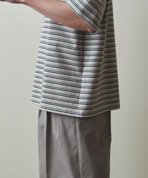 Steven Alan（スティーブンアラン）の「＜Steven Alan＞ 21//MVS BORDER CREW NECK TEE -BOLD/Tシャツ（Tシャツ/カットソー・メンズ・ホワイト/ネイビー/ライトグレー/ブラック/グレー・XL/M/S/L）」の11枚目の写真