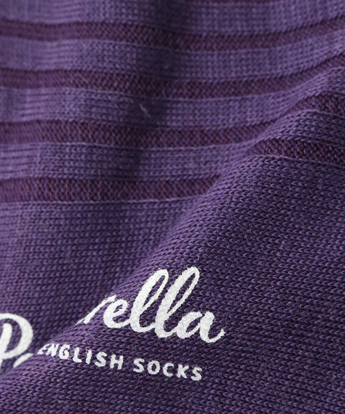 Pantherella（パンセレラ）の「【PANTHERELLA  / パンセレラ】LABURNUM メリノウールソックス（ソックス/靴下・メンズ・ライトグレー/レッド/ブルー系その他/パープル/イエロー/ブラック・FREE）」の12枚目の写真