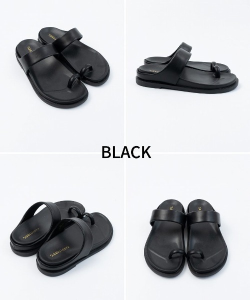 Fabby fabby（ファビィーファビィー）の「サムトングコンフォートサンダル（サンダル・レディース・ブラック/アイボリー・MEDIUM/SMALL/LARGE）」の17枚目の写真