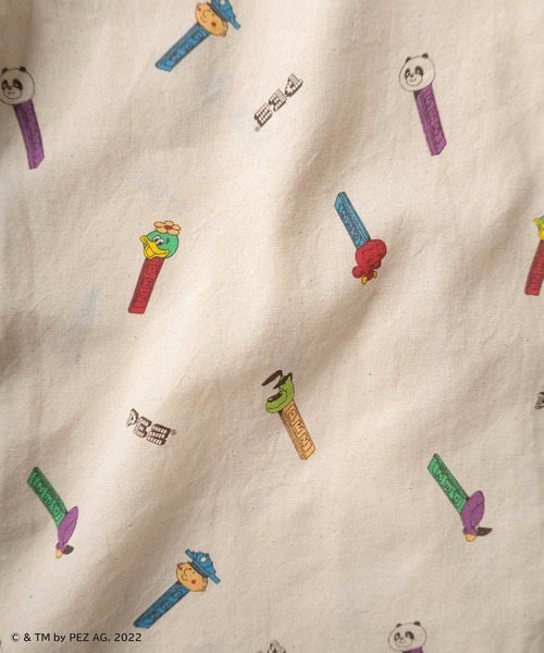make a ray!（メイク ア レイ！）の「【PEZ/ペッツ】キャラクターキャンディーケース レトロイラスト総柄プリント 半袖ボタンダウンシャツ/ビッグシルエット（シャツ/ブラウス・レディース・アイボリー/ナチュラル/キナリ・M/L）」の10枚目の写真