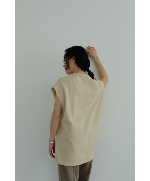 MANOF(マノフ)の「WAIST SHAPE ZIP SWEAT TOPS(スウェット・レディース・ピンク/ブラック/アイボリー・FREE)」の6枚目の写真