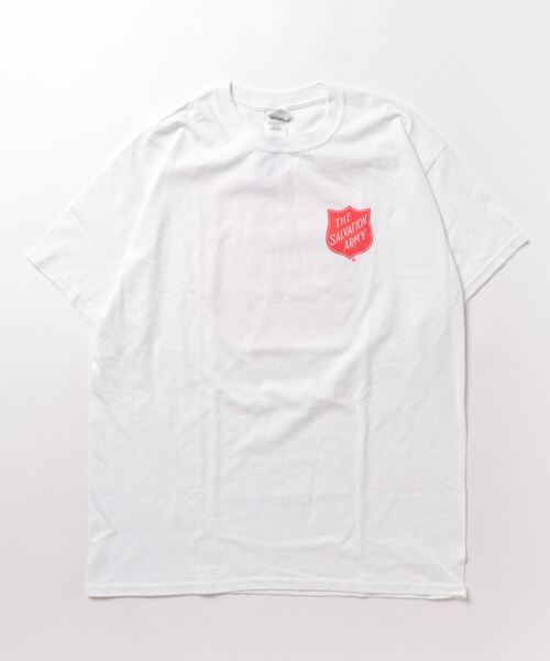 NO WAY(ノーウェイ)の「THE SALVATION ARMY /Shield Logo Front & Back Tee(Tシャツ/カットソー・メンズ・ブラック/ホワイト/ネイビー・MEDIUM/LARGE)」の1枚目の写真