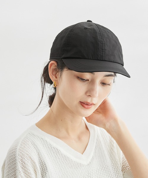 ROPE' PICNIC(ロペピクニック)の「コカゲル/シャイニーナイロンキャップ(キャップ・レディース・ブラック/ベージュ系その他・FREE)」の4枚目の写真