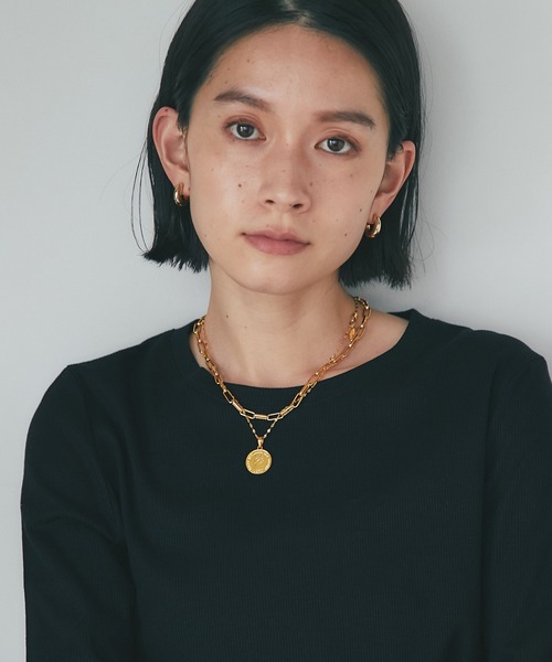 RIVE DROITE(リヴドロワ)の「シーズンレスで使える/ボリュームフープピアス(ピアス(両耳用)・レディース・シルバー/ゴールド・FREE)」の6枚目の写真
