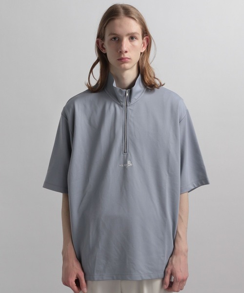 ハーフジップカットソー(HARE) サイズM グリーン