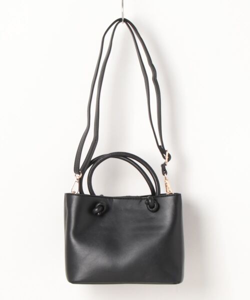 KOBE LETTUCE（コウベレタス）の「ショルダー付き2Way ノットデザインバッグ（ハンドバッグ・レディース・ブラック/アイボリー/ピンク/キャメル・FREE）」の10枚目の写真