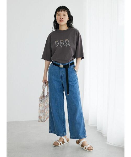 CRAFT STANDARD BOUTIQUE(クラフトスタンダードブティック)の「CHAIR TEE(Tシャツ/カットソー・レディース・チャコールグレー/アイボリー/オフホワイト・L/M/XL)」の11枚目の写真