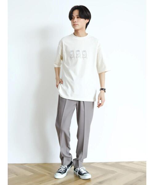 CRAFT STANDARD BOUTIQUE(クラフトスタンダードブティック)の「CHAIR TEE(Tシャツ/カットソー・レディース・チャコールグレー/アイボリー/オフホワイト・L/M/XL)」の15枚目の写真