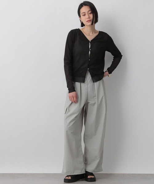 LOWRYS FARM(ローリーズファーム)の「ハイウエストサイドポケットワイドパンツ 903804(その他パンツ・レディース・グレー/ブラック/ホワイト/ブラウン・FREE)」の8枚目の写真