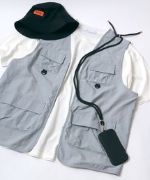 フィッシングベスト」に該当するグレー/灰色系のメンズ
