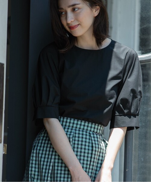 パフスリーブブラウス【UV/イージーケア/洗濯機洗い可】