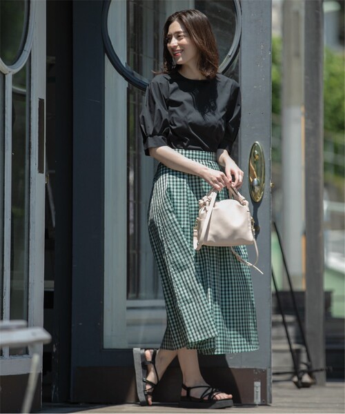 パフスリーブブラウス【UV/イージーケア/洗濯機洗い可】