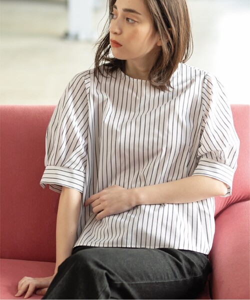 パフスリーブブラウス【UV/イージーケア/洗濯機洗い可】