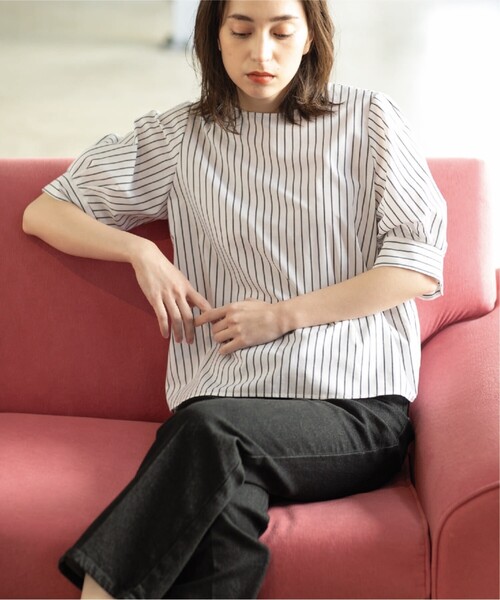 パフスリーブブラウス【UV/イージーケア/洗濯機洗い可】