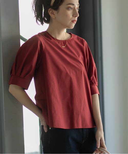 OPAQUE.CLIP(オペークドットクリップ)の「◆UVパフスリーブブラウス【イージーケア/洗濯機洗い可】(シャツ/ブラウス・レディース・ブラック/ブルー系7/ボルドー/ホワイト系その他3・34/36/38/40/42)」の5枚目の写真