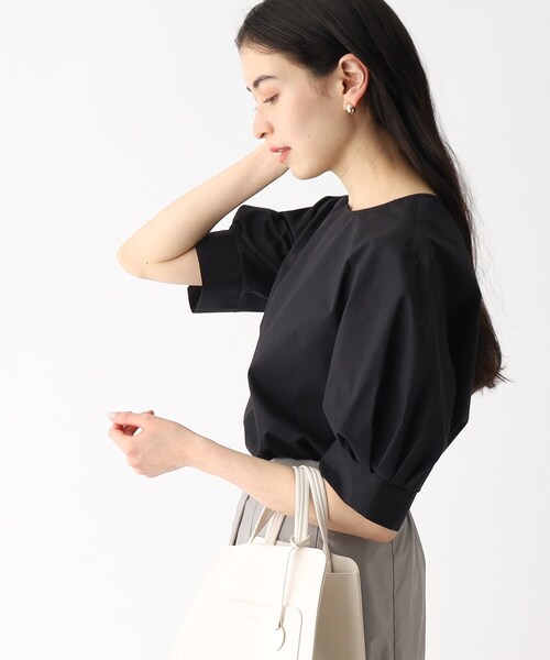 OPAQUE.CLIP(オペークドットクリップ)の「◆UVパフスリーブブラウス【イージーケア/洗濯機洗い可】(シャツ/ブラウス・レディース・ブラック/ブルー系7/ボルドー/ホワイト系その他3・34/36/38/40/42)」の14枚目の写真