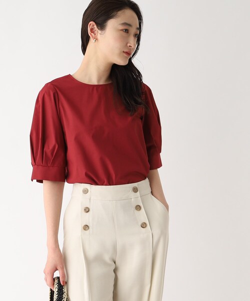 OPAQUE.CLIP(オペークドットクリップ)の「◆UVパフスリーブブラウス【イージーケア/洗濯機洗い可】(シャツ/ブラウス・レディース・ブラック/ブルー系7/ボルドー/ホワイト系その他3・34/36/38/40/42)」の19枚目の写真