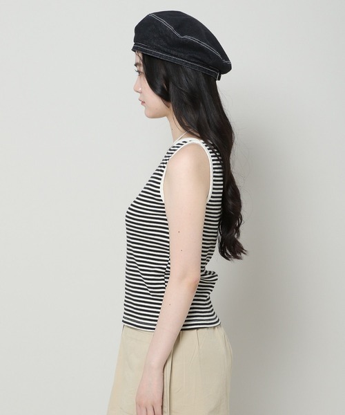 3.3 Field Trip （3.3フィールドトリップ）の「3.3 Field Trip／ボートネックノンスリブ 2965190（タンクトップ・レディース・ブラック/カーキ・FREE）」の13枚目の写真