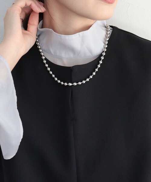 fredy emue（フレディエミュ）の「ボールチェーンマグネットネックレス（ネックレス・レディース・シルバー/ゴールド・FREE）」の6枚目の写真