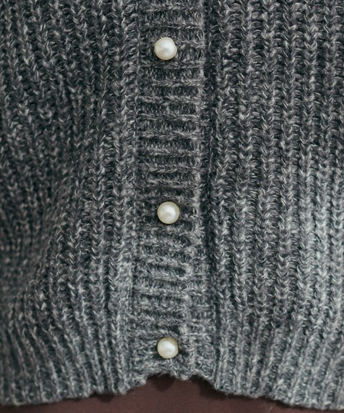 セール】MIX片畦パール釦カーディガン（カーディガン/ボレロ