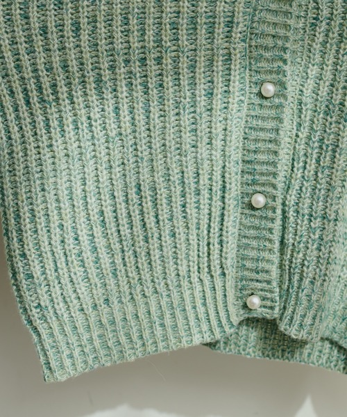 極美品 サンスペル 片畦 ローゲージ コットン カーディガン ミドルゲージ 畦カーディガン（12-57KI10-204）｜コムサイズム（COMME