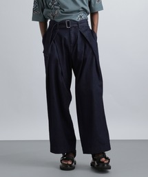 HARE | ベルテッドワイドデニムパンツ(HARE)(デニムパンツ)