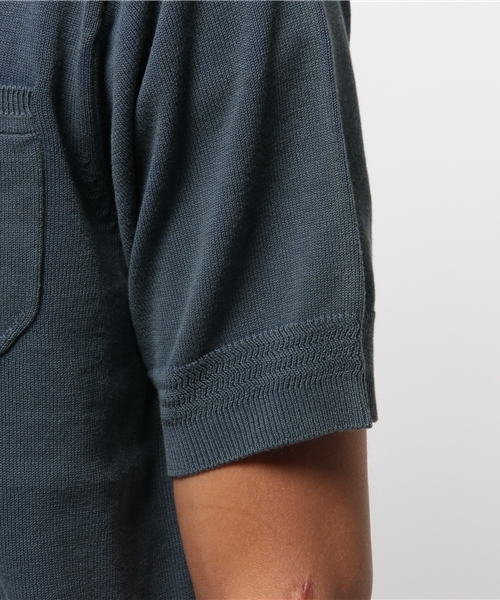 ivory court（アイボリーコート）の「12G ストーンウォッシュニットTシャツ（ニット/セーター・メンズ・グレー/ネイビー・40/38）」の7枚目の写真