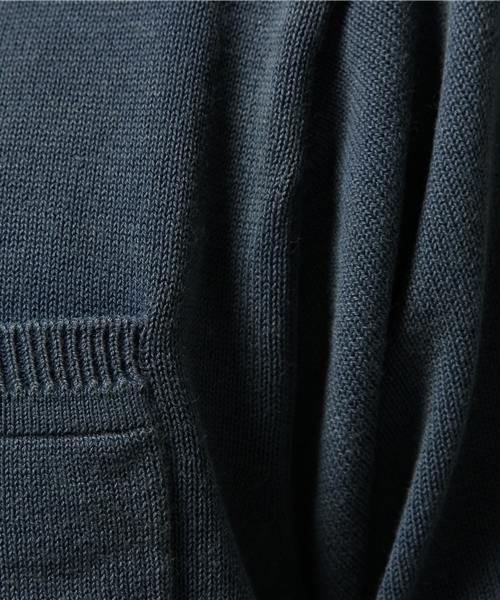 ivory court（アイボリーコート）の「12G ストーンウォッシュニットTシャツ（ニット/セーター・メンズ・グレー/ネイビー・40/38）」の10枚目の写真