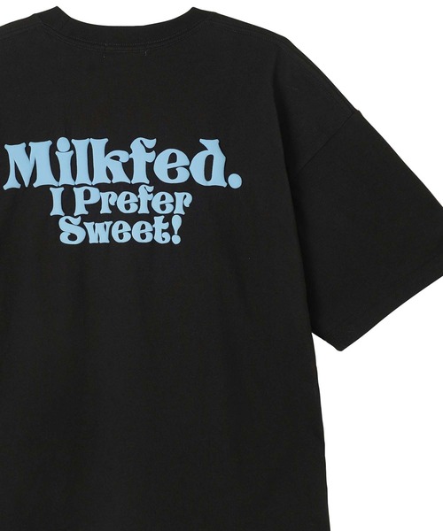 MILKFED.(ミルクフェド)の「I PREFER SWEET MILKFED. S/S TEE(Tシャツ/カットソー・レディース・オフホワイト/ライトブルー/ブラック・ONE SIZE)」の2枚目の写真