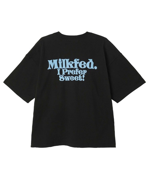 MILKFED.(ミルクフェド)の「I PREFER SWEET MILKFED. S/S TEE(Tシャツ/カットソー・レディース・オフホワイト/ライトブルー/ブラック・ONE SIZE)」の5枚目の写真