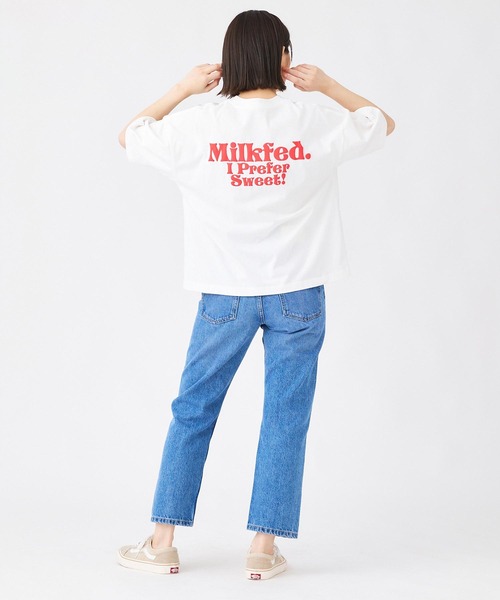 MILKFED.(ミルクフェド)の「I PREFER SWEET MILKFED. S/S TEE(Tシャツ/カットソー・レディース・オフホワイト/ライトブルー/ブラック・ONE SIZE)」の15枚目の写真